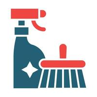 Cleaning Products Vector Glyph Two Color Icon For Personal And Commercial Use.