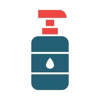 Liquid Soap Vector Glyph Two Color Icon For Personal And Commercial Use.