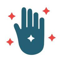 Hand Vector Glyph Two Color Icon For Personal And Commercial Use.