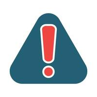 Alert Vector Glyph Two Color Icon For Personal And Commercial Use.