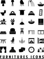 Furniture Icons- A Comprehensive Guide to Interior Design vector