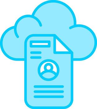 Cloud Data Vector Icon
