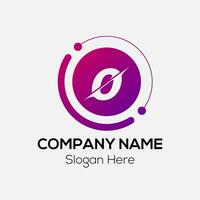 Abstract O letter modern initial lettermarks logo design vector
