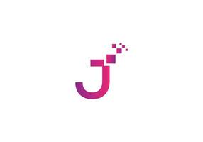 Abstract J letter modern initial lettermarks logo design vector