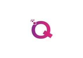 Abstract Q letter modern initial lettermarks logo design vector