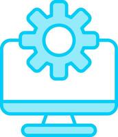 icono de vector de computadora