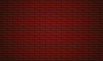 Vector drak red brick wall texture illustration using as background and wallpaper with copy space