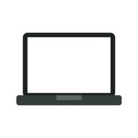 Vector laptop icon on white background