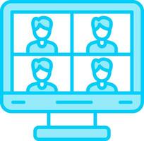 Video Conference Vector Icon