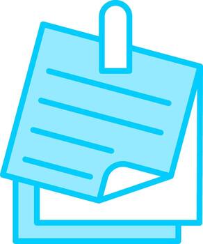 nota, vector, icono vector