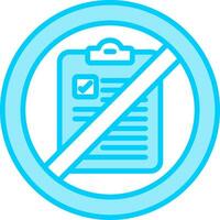 Not Qualified Vector Icon