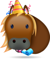 horse emoticon isolated png