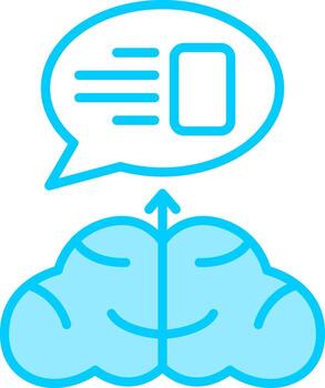 icono de vector de pensamiento