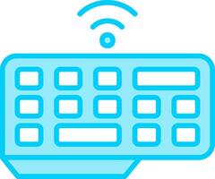 Wireless Keyboard Vector Icon