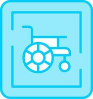 Wheelchair Sign Vector Icon
