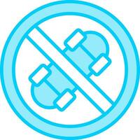 No Skateboard Vector Icon