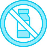 No botella vector icono