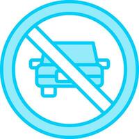 No Car Vector Icon