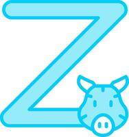 Capital Z Vector Icon