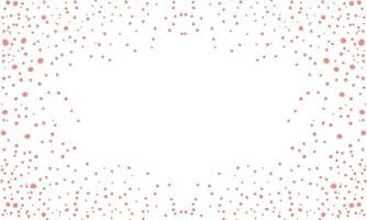 Vector hand drawn red polka dot background