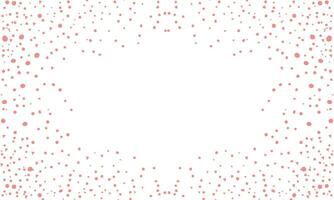 Vector hand drawn red polka dot background