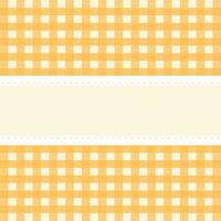 Vector card with yellow checkered background