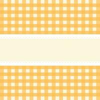 Vector card with yellow checkered background