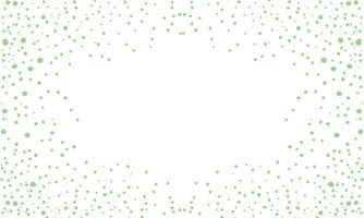 Vector hand drawn green polka dot background