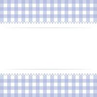 Vector blank template layout white lace stripe on blue checkered background