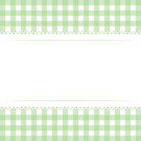 Vector blank template layout white lace stripe on green checkered background vector flat illustration