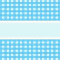 Vector card with blue checkered background