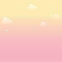 Vector gradient pastel sky background design