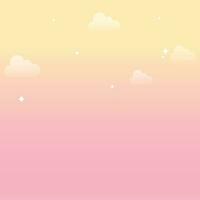 Vector gradient pastel sky background design