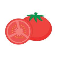 Vector tomato isolated on white background vector illustration