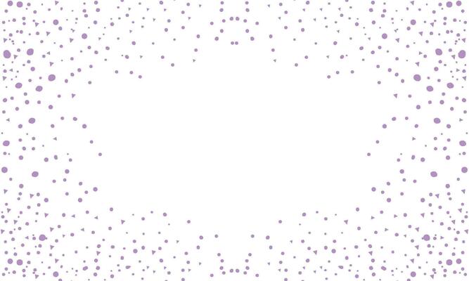 Vector hand drawn purple polka dot background
