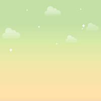 Vector gradient pastel sky background design