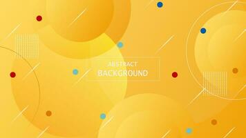 minimal yellow liquid background, round shape component graphic, modern landing page creative vector