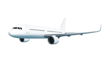 Realistic aircraft or airplane on side view png