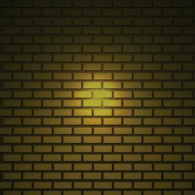Vector nightly brick wall. background for neon lights. concept dark brick wall text place