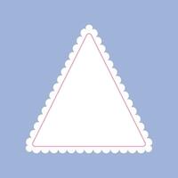Vector pastel frame badge design on white