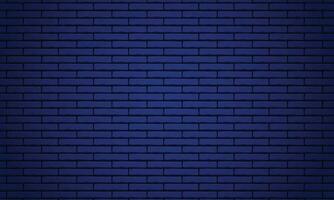 Vector drak blue brick wall texture illustration using as background and wallpaper with copy space