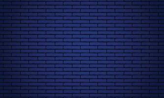 Vector drak blue brick wall texture illustration using as background and wallpaper with copy space