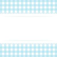 Vector blank template layout white lace stripe on blue checkered background vector flat illustration