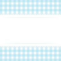 Vector blank template layout white lace stripe on blue checkered background vector flat illustration