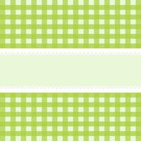 Vector card with green checkered background