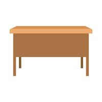 Vector tables furniture of wood interior wooden desks