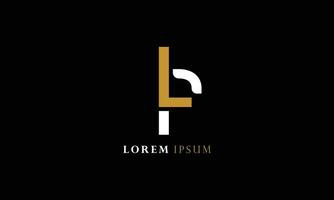 LP PL L P Initial Letter Luxury-Premium Logo. vector