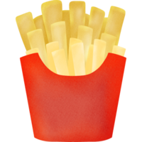 rápido comida con francés papas fritas png