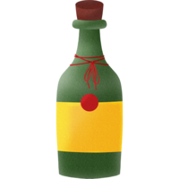 A bottle of red wine png