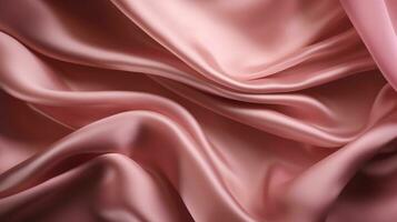 Smooth and Soft pink Satin Silk Background. Generative AI photo